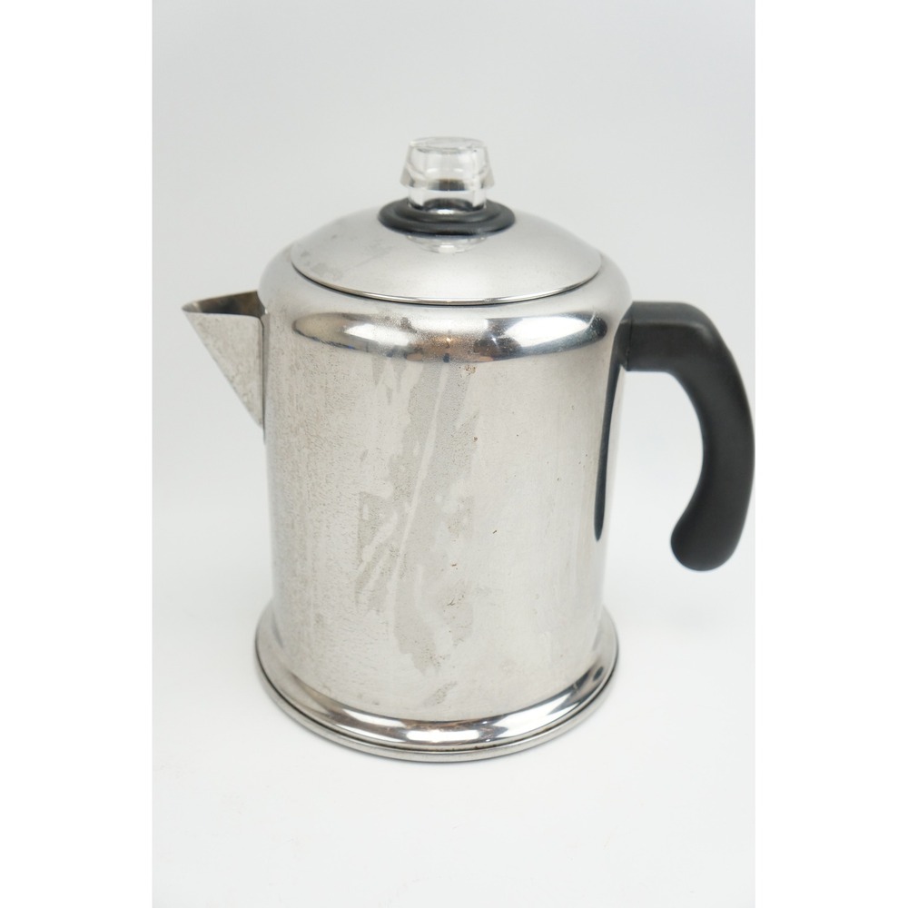 Farberware Yosemite 8-Cup Coffee Percolator Stainless Steel Stovetop Good